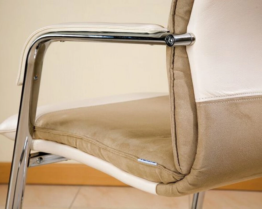 Кресло БЕРЛИН В, комб, хром