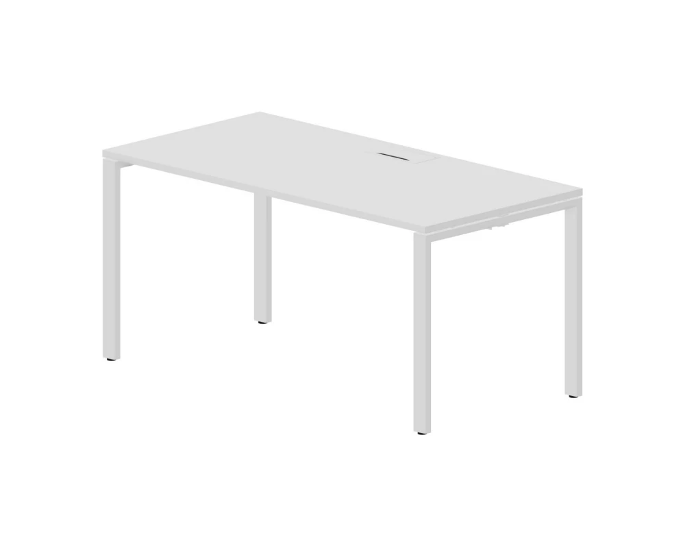 Стол письменный 1580х780х750 (металл. аутлет) Strike Белый/Белый