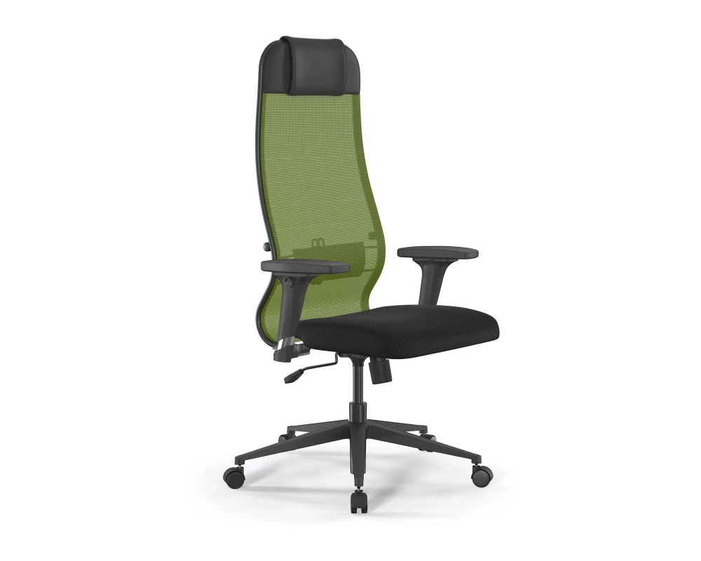 Кресло ErgoLife Set 11/подл.200/осн.Sit 002 Сетка/Ткань, Зеленый/Черный